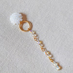 Aurora Crystal Earrings in White Single