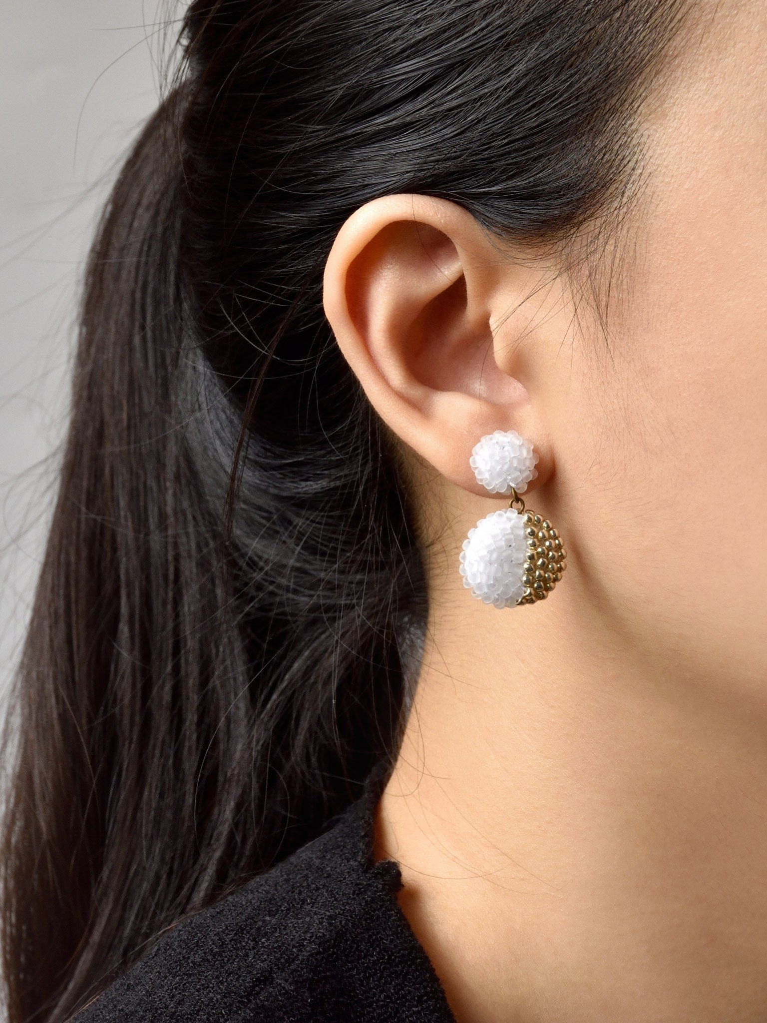 Callisto Last Quarter Drop Earrings Model