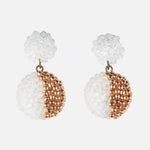 Callisto Last Quarter Drop Earrings in Rose Gold Primary