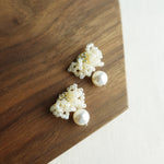 Camellia Mariota Earrings in Ivory Display Top
