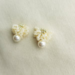 Camellia Mariota Earrings in Ivory Right