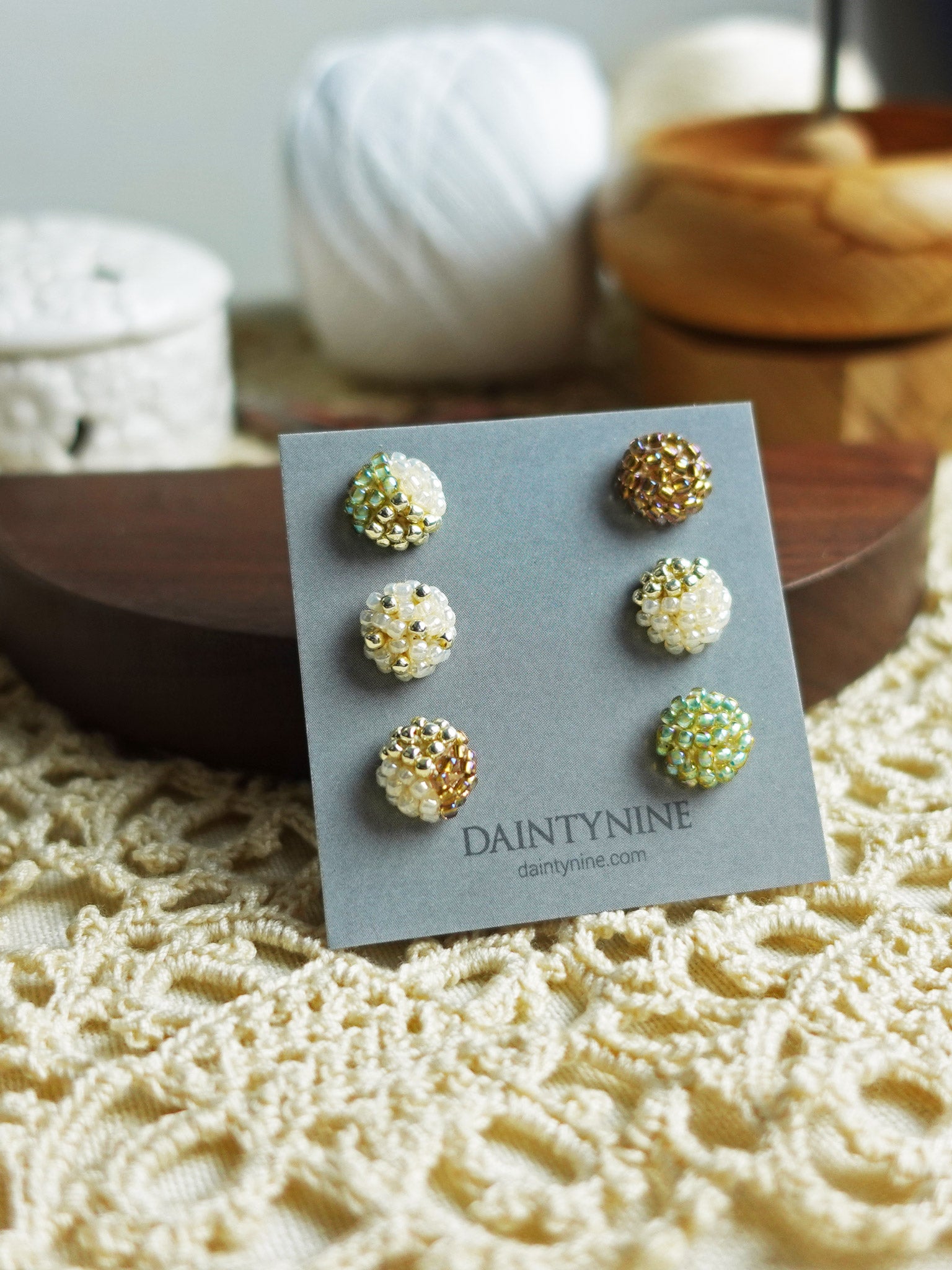 Candy Stud Earrings (Set of Three Pairs) Front