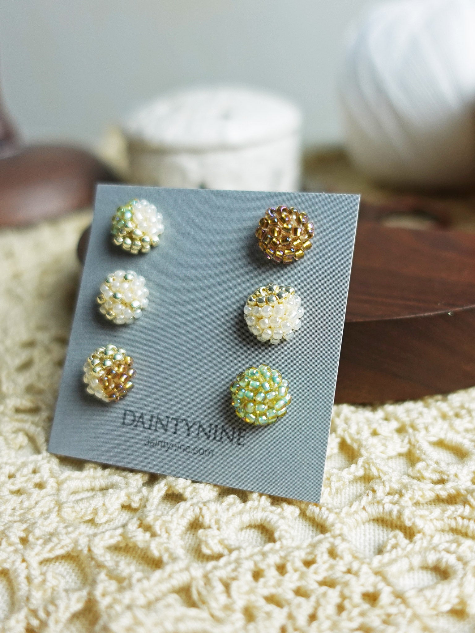 Candy Stud Earrings (Set of Three Pairs) Right