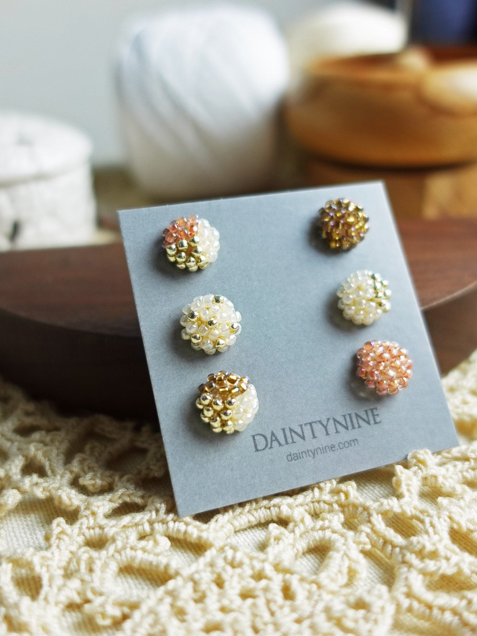 Candy Stud Earrings (Set of Three Pairs) Left