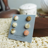 Candy Stud Earrings (Set of Three Pairs) Right