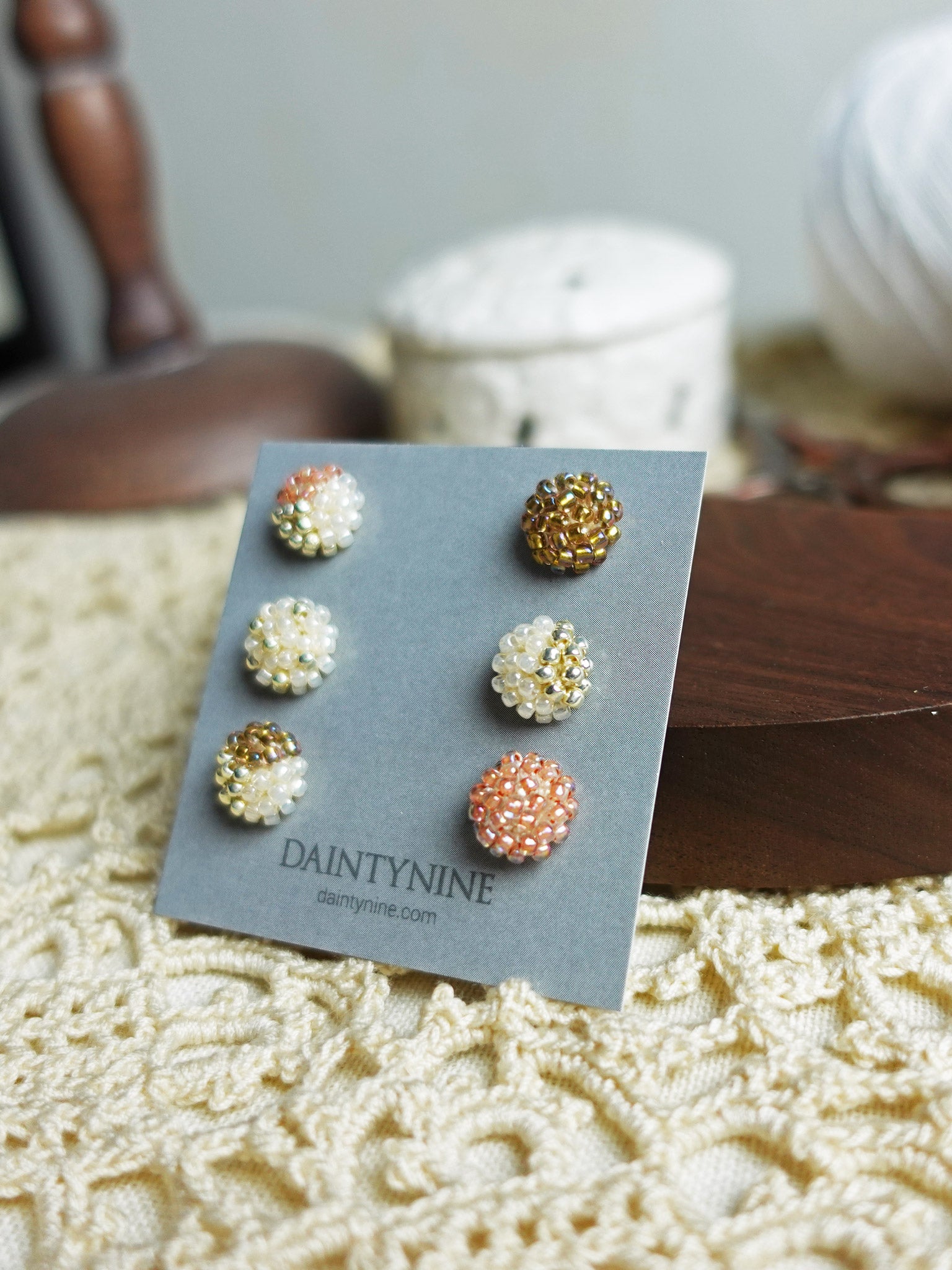 Candy Stud Earrings (Set of Three Pairs) Right