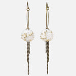 Carme Chain Fringe Hoop Earrings Primary