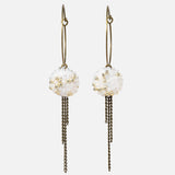 Carme Chain Fringe Hoop Earrings Primary