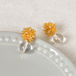 Coralia Quartz Earrings in Topaz Top 2