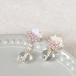 Cyrena Duo Quartz Earrings in Purple Top 1