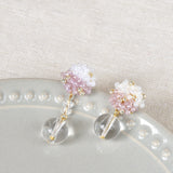 Cyrena Duo Quartz Earrings in Purple Top 1