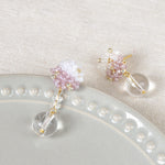 Cyrena Duo Quartz Earrings in Purple Top 2
