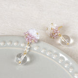 Cyrena Duo Quartz Earrings in Purple Top 2