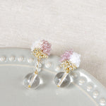 Cyrena Trio Quartz Earrings in Purple Top 1