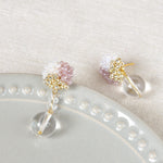 Cyrena Trio Quartz Earrings in Purple Top 2