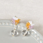 Cyrena Trio Earrings in Purple and Topaz Top 1