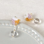 Cyrena Trio Earrings in Purple and Topaz Top 2