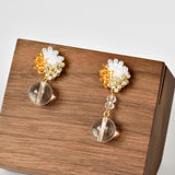Cyrena Trio Earrings in Topaz Front
