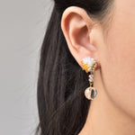 Cyrena Trio Earrings in Topaz Model 1