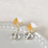 Cyrena Trio Earrings in Topaz Top 1