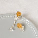 Dariyah Quartz Mismatched Earrings in Topaz Top 2