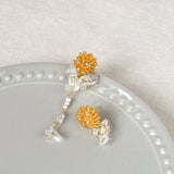 Dariyah Quartz Mismatched Earrings in Topaz Top 2