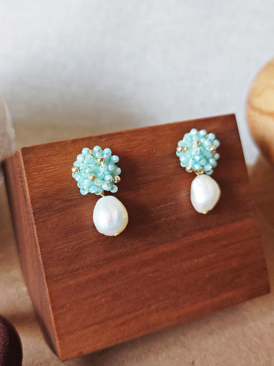 Derora Ariel Earrings in Blue Display Group