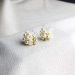 Diana Stud Earrings in Gold Front