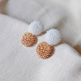 Duet Drop Earrings Pink Right