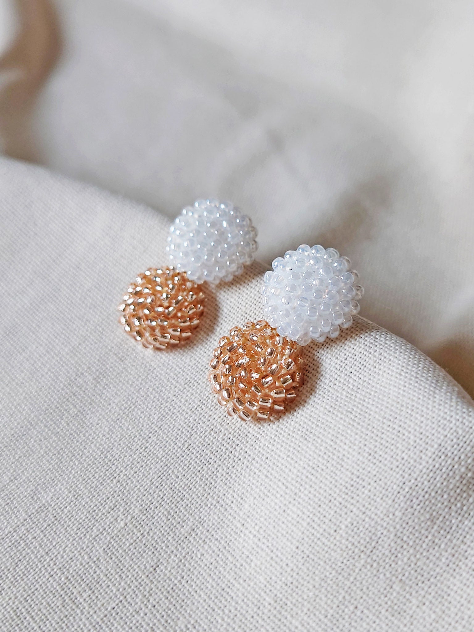 Duet Drop Earrings Pink Right