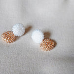 Duet Drop Earrings Pink Side