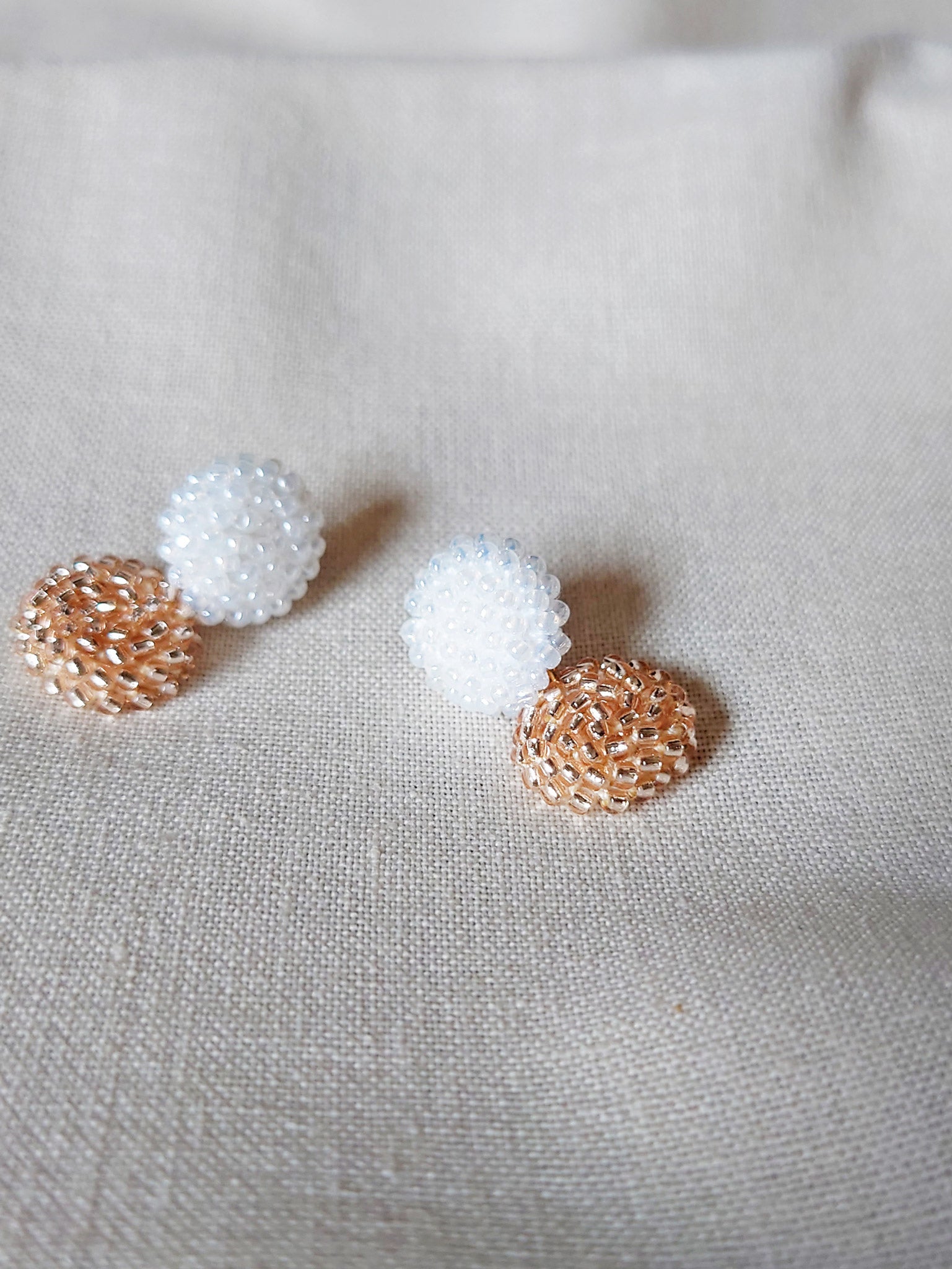 Duet Drop Earrings Pink Side