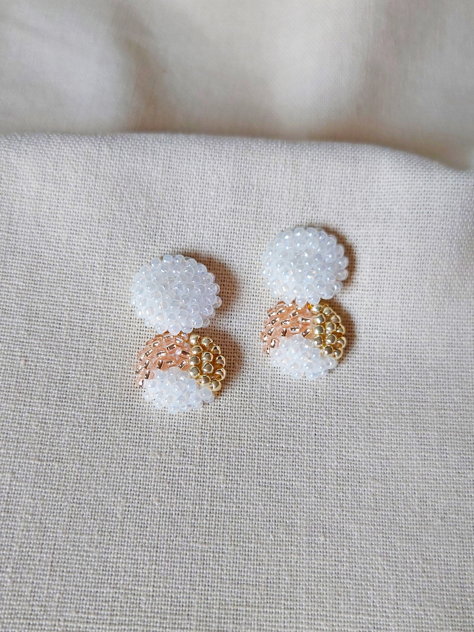 Duet Trio Drop Earrings Front