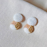Duet Trio Drop Earrings Side