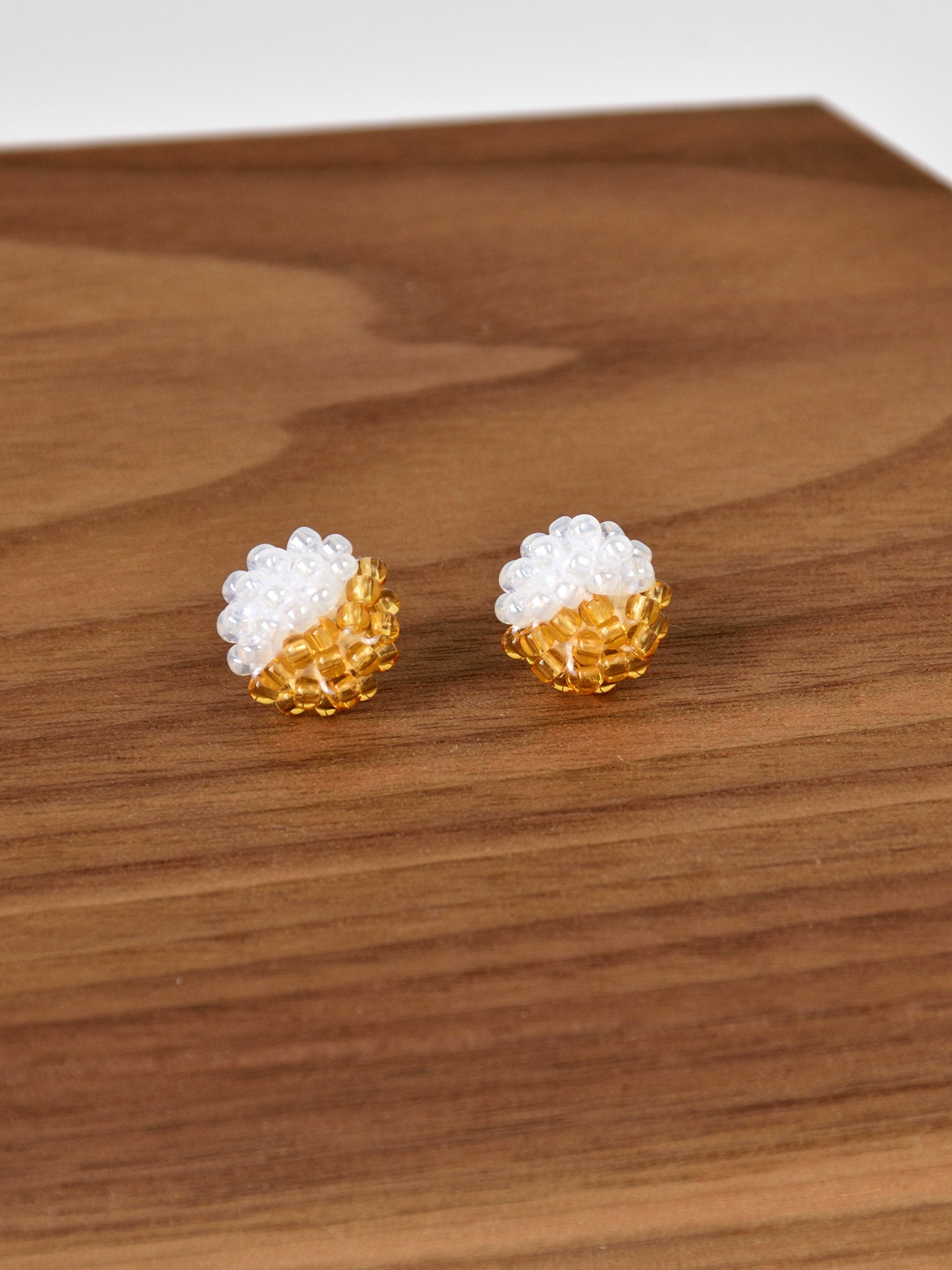Duo Stud Earrings in Topaz Display 1