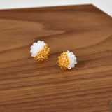 Duo Stud Earrings in Topaz Display 2