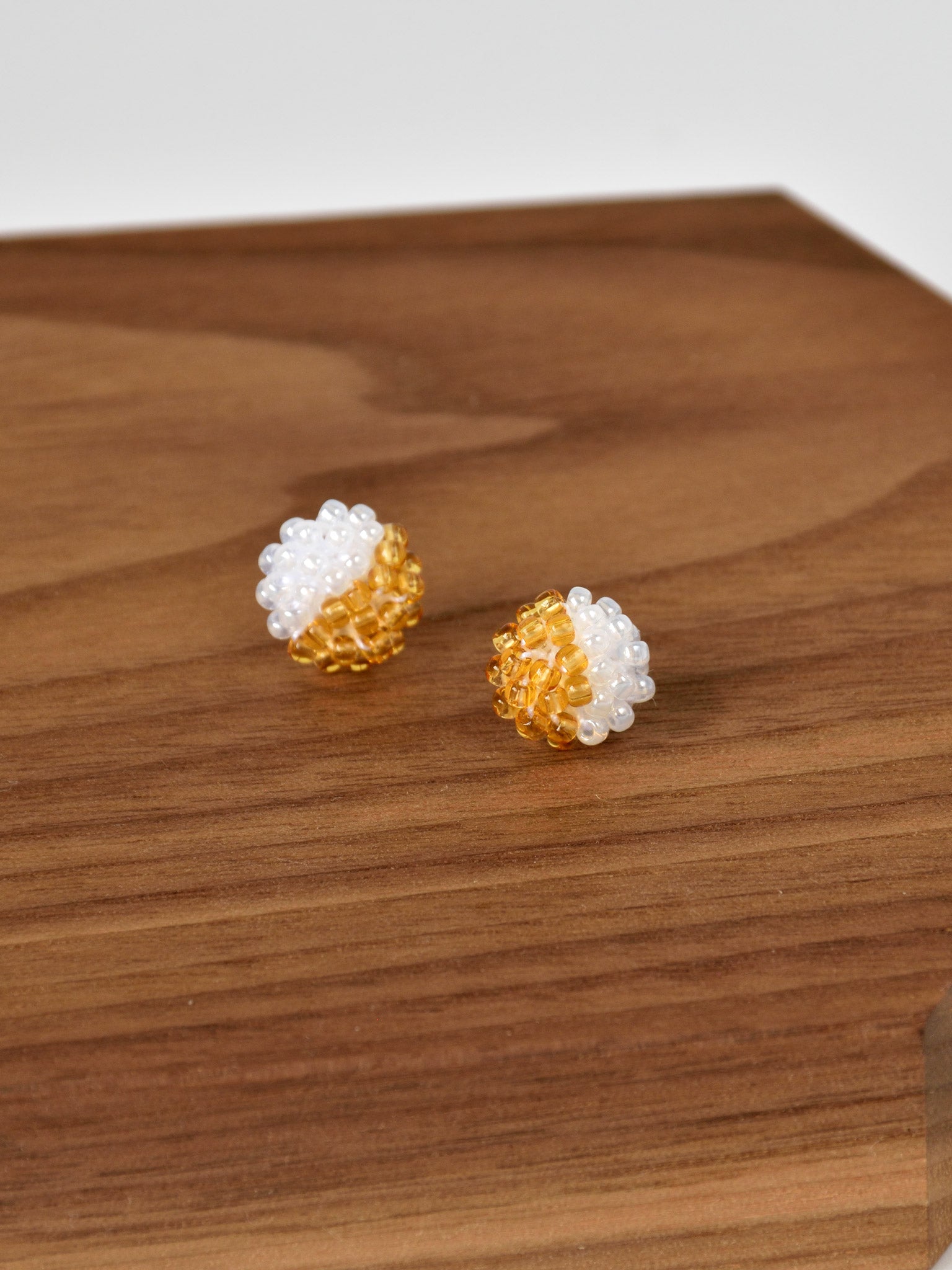 Duo Stud Earrings in Topaz Display 2