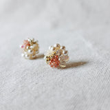 Fantasia Stud Earrings in Strawberry Red Right