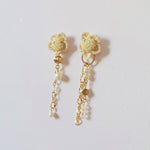 Floral Chime Earrings in Yellow Left