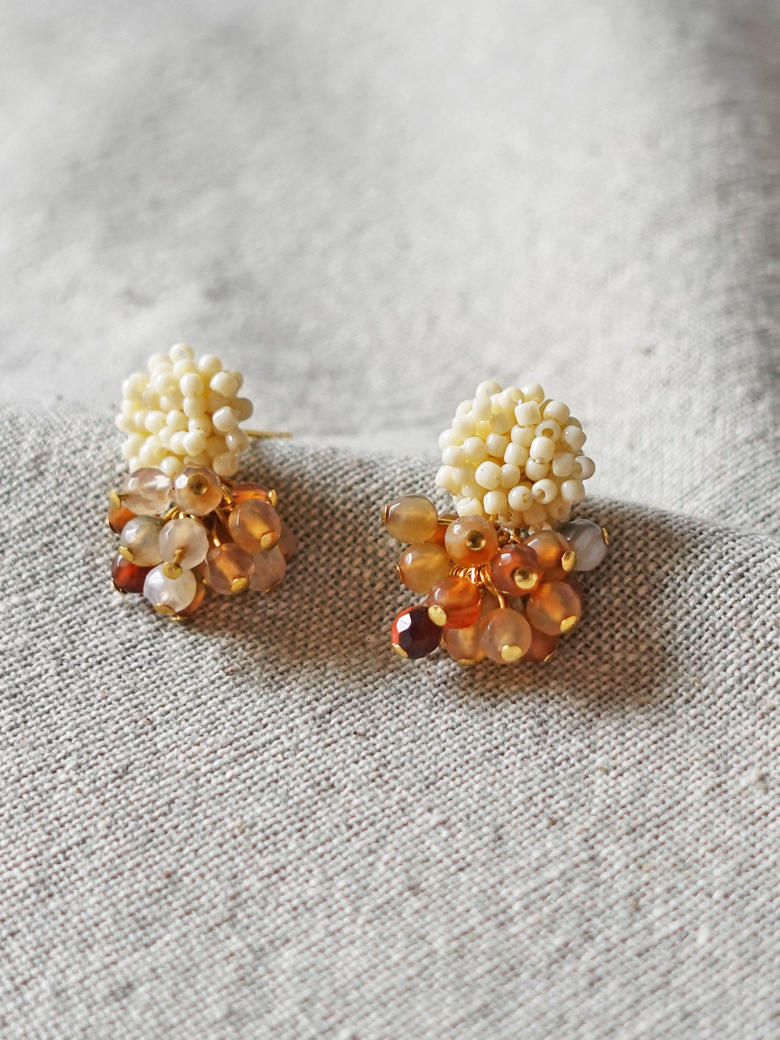 Hazel Agate Earrings Front