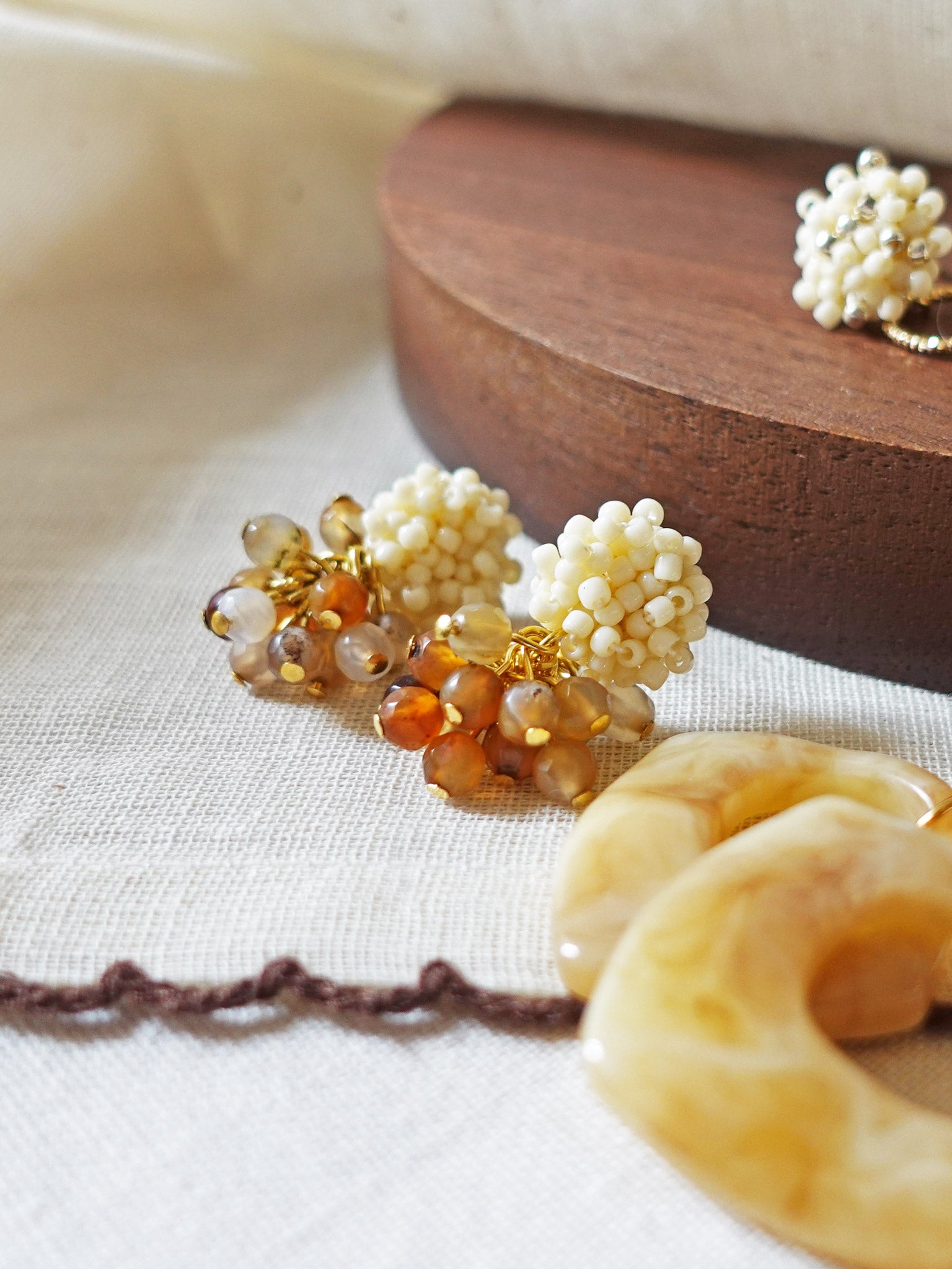 Hazel Agate Earrings Group