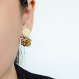 Hazel Agate Earrings Model