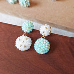 Leda Earrings in Blue Mismatched Group