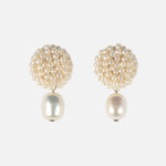 Margarita Delica Freshwater Pearl Drop Earrings in Ivory Primary
