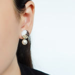 Mariota Trio Earrings in Umber Model