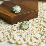 Marjorie Stud Earrings in Lime Green Single