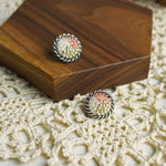 Marjorie Stud Earrings in Strawberry Red Single