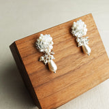 Marshmallow Ariel Purfle Earrings