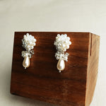 Marshmallow Ariel Purfle Earrings Display Right