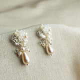 Marshmallow Ariel Purfle Earrings Right